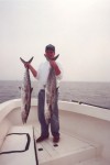 Jim Capps with 2 nice kings he caught during the USAA Championship.