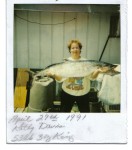 Kathy Davis with her IGFA Women's 16 pound line class record 53 pound and 3 ounce king mackerel caught from Long Beach Pier.